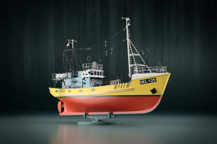 Kuter prawoburtowy B-25 (HEL-125, HEL-126) 1/144