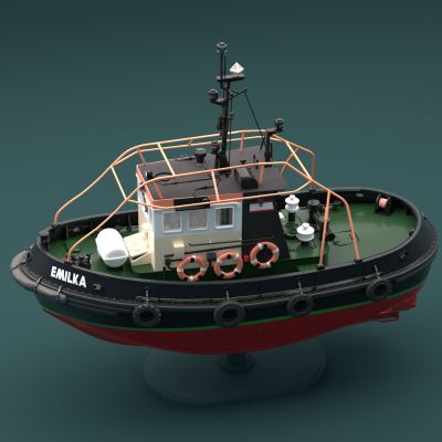 Motorówka cumownicza EMILKA 1/72